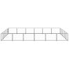 Dog Kennel Black 322.9 ft¬≤ Steel