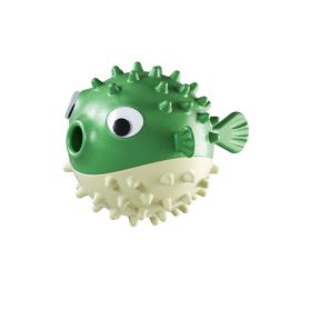 Dog Chew Toys, Dog Squeaky Toys For Aggressive Chewers, Tough Durable Fish Shape Interactive Dog Teeth Grinding Toy For Small Medium Large Puppy Dogs (Color: Green)